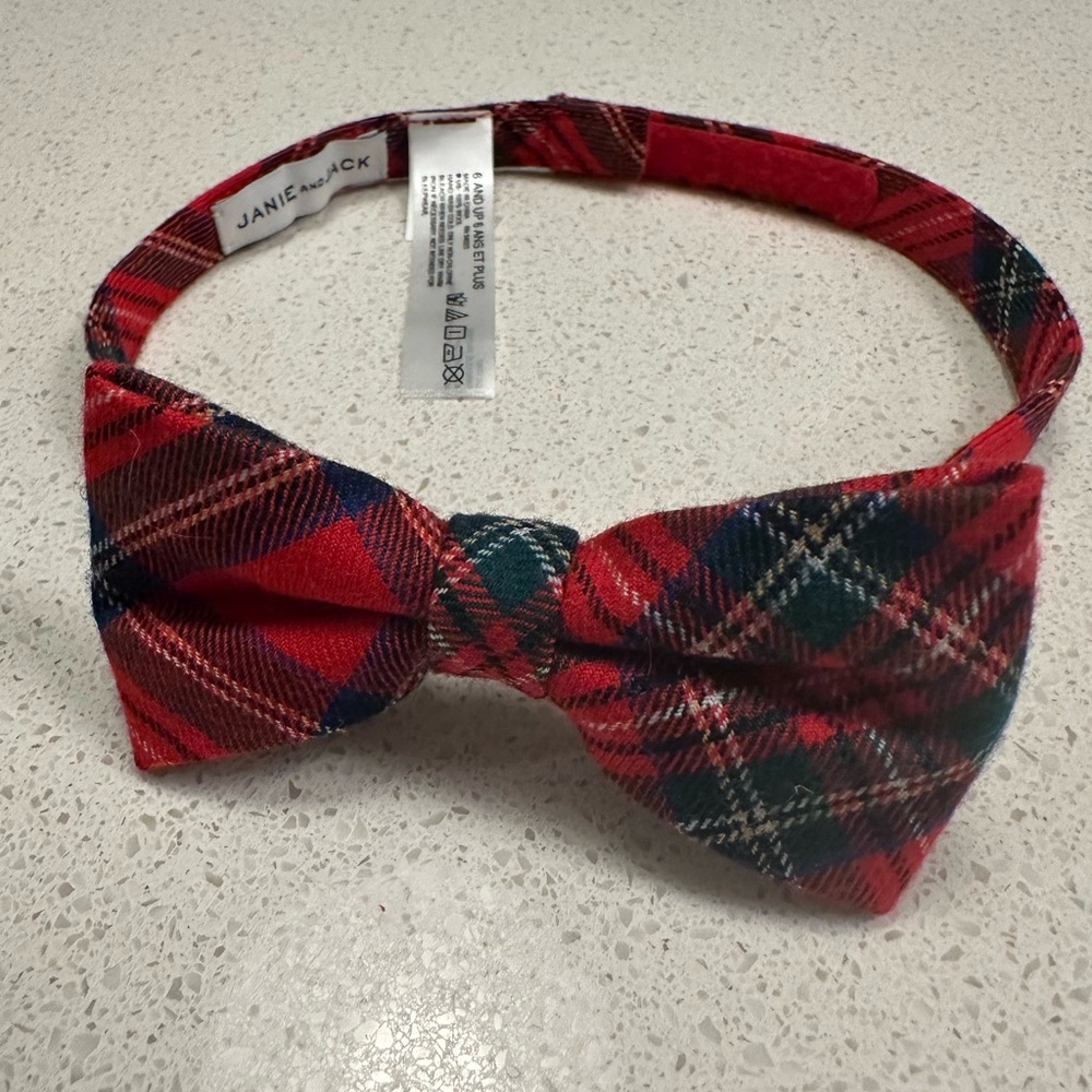 Janie and Jack Tartan Bow Tie